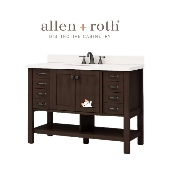 allen and roth 48 inch bathroom vanity_