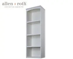 Allen + Roth Hartford 24x16x76-Inch White Wood Closet Tower with Shelves